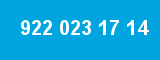 922 023 17 14 922 023 17 14